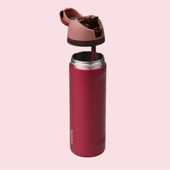 ♥️ RARE Special Edition Owala FreeSip 24oz Poinsettia Metallic Red - Picture 5 of 6